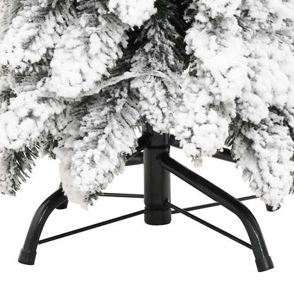 Artificial Pre-lit Christmas Tree with 100 LEDs and Flocked Snow 70.9"