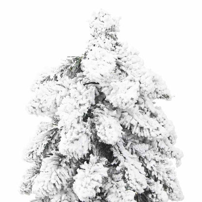 Artificial Christmas Tree Green and white PVC, Metal 82.7 in tall