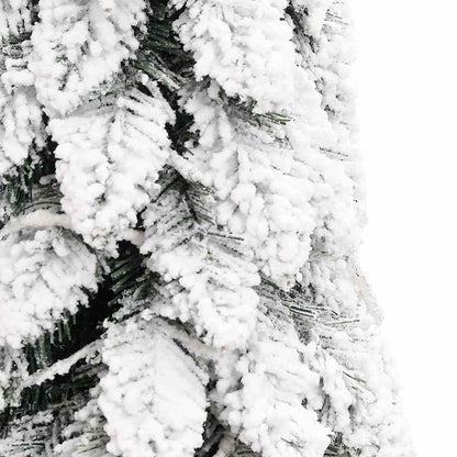 Artificial Christmas Tree Green and white PVC, Metal 82.7 in tall