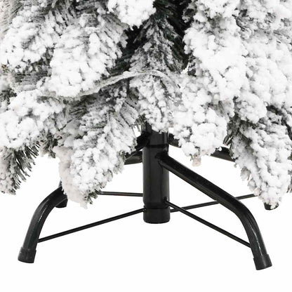 Artificial Christmas Tree Green and white PVC, Metal 82.7 in tall