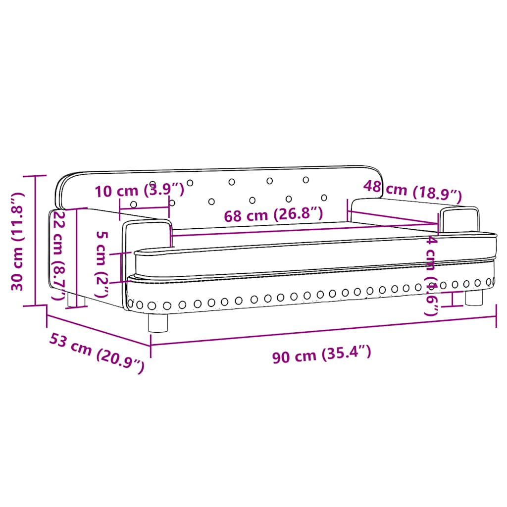 Kids Sofa Brown Faux leather, solid pine wood, foam Mini Durable