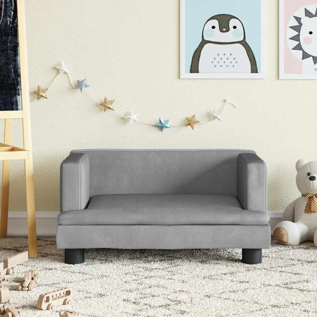 Kids Sofa Light grey
