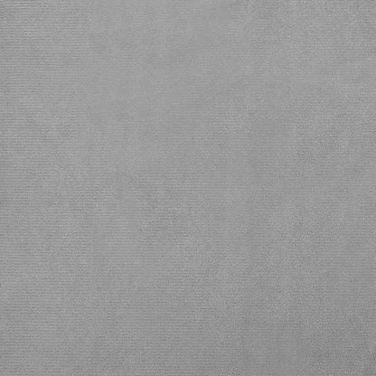 Kids Sofa Light Gray Velvet (100% polyester), Solid pine wood, Foam