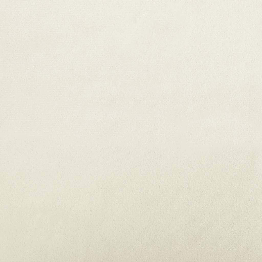 Kids Sofa Cream Velvet (100% polyester), solid pine wood, plastic