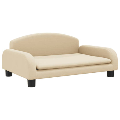 Kids Sofa Cream Polyester fabric, solid pine wood, plastic Mini