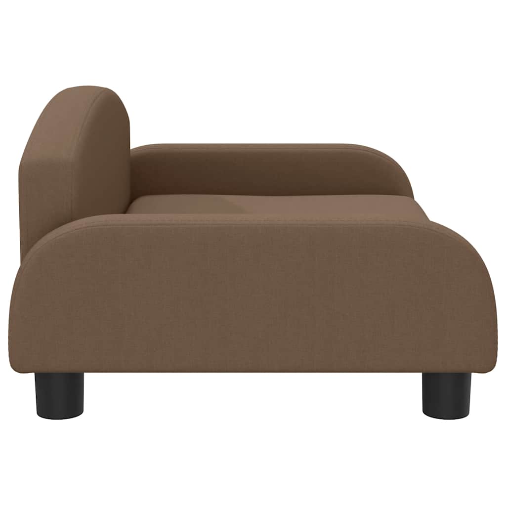 Kids Sofa Brown Polyester Mini Durable Kids Sofa Rectangular