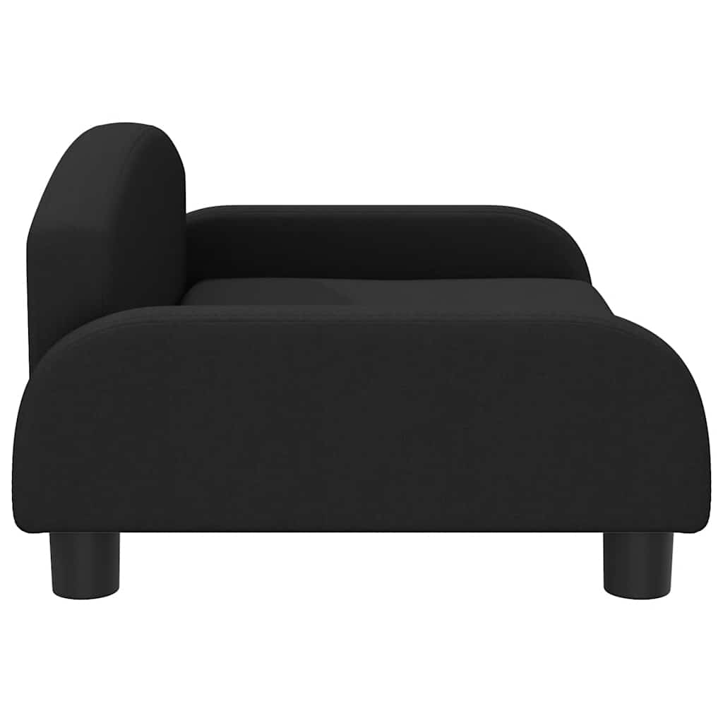 Kids Sofa Black Polyester, solid pine wood, foam Mini Durable