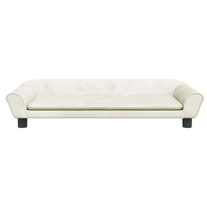 Kids Sofa Cream Velvet (100% polyester), solid pine wood, foam Mini