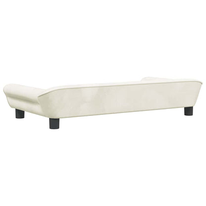 Kids Sofa Cream Velvet (100% polyester), solid pine wood, foam Mini