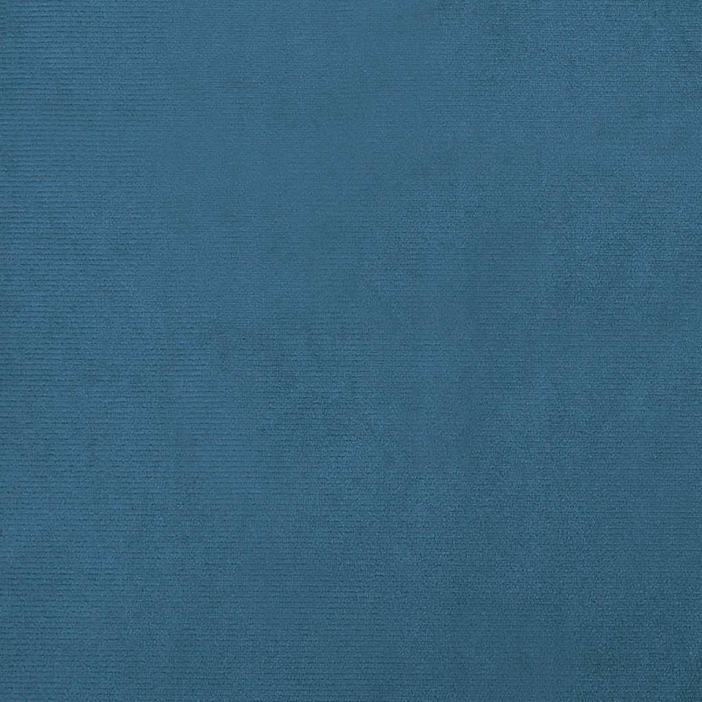 Kids Sofa Blue Velvet, Pine wood, Plastic Mini Durable
