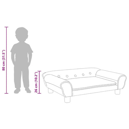 Kids Sofa Blue Velvet, Pine wood, Plastic Mini Durable