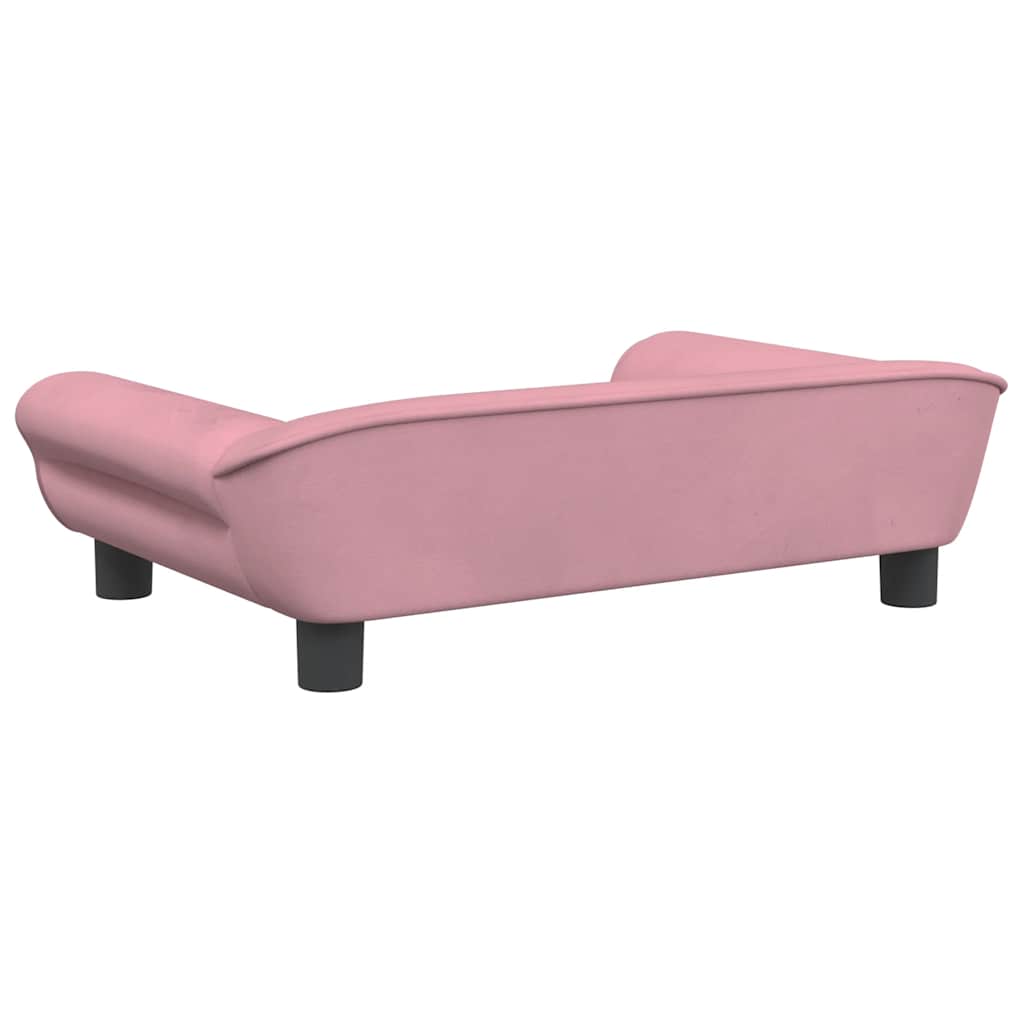 Kids Sofa Pink Velvet, solid pine wood, foam Mini