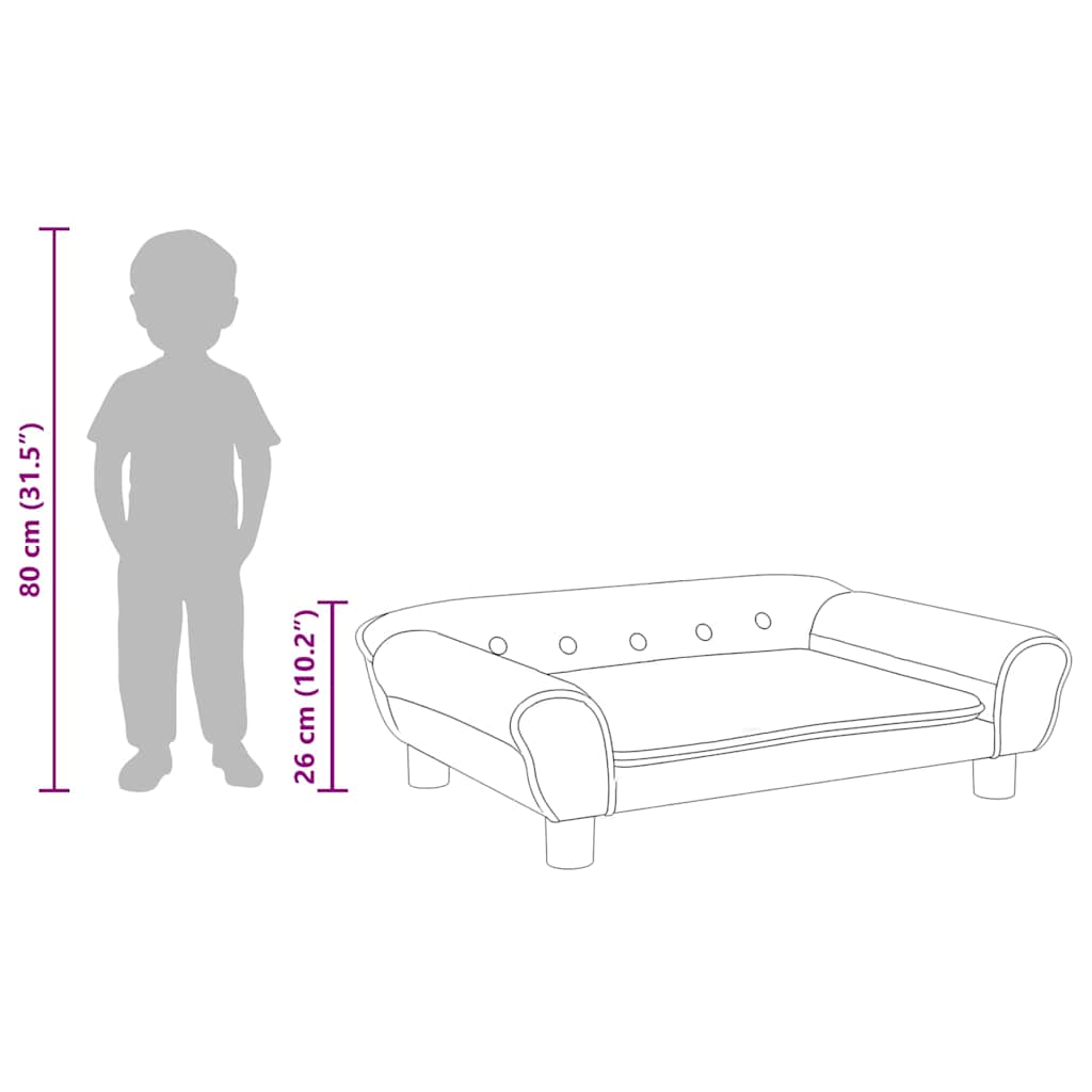 Kids Sofa Pink Velvet, solid pine wood, foam Mini