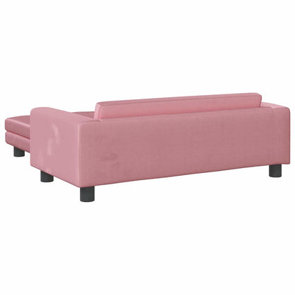 Kids Sofa Pink Velvet (100% polyester) Mini Durable Kids Sofa