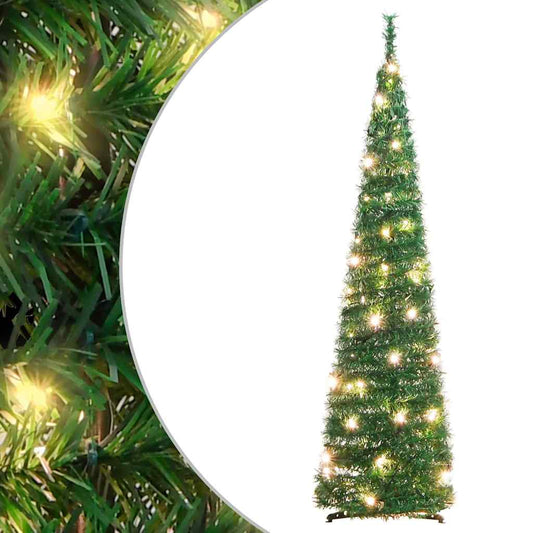 Artificial Christmas Tree Green PVC and metal 47 in Collapsible