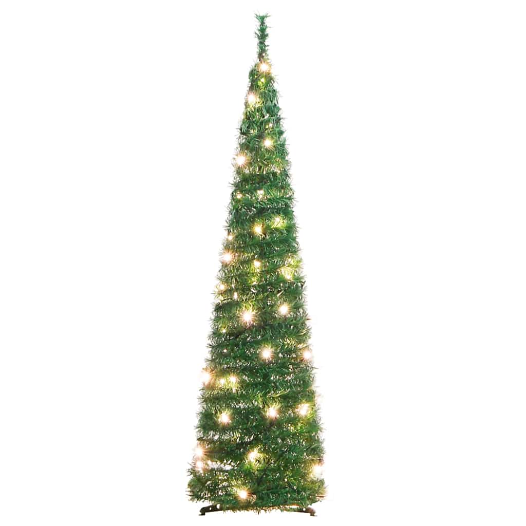 Artificial Christmas Tree Green PVC and metal 47 in Collapsible