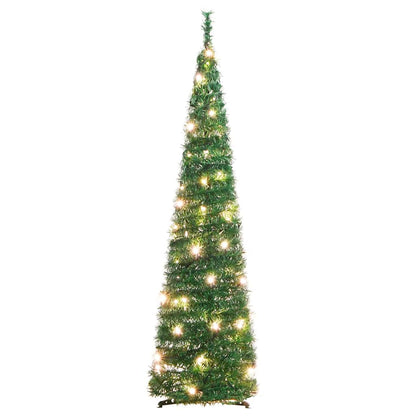 Artificial Christmas Tree Green PVC and metal 47 in Collapsible