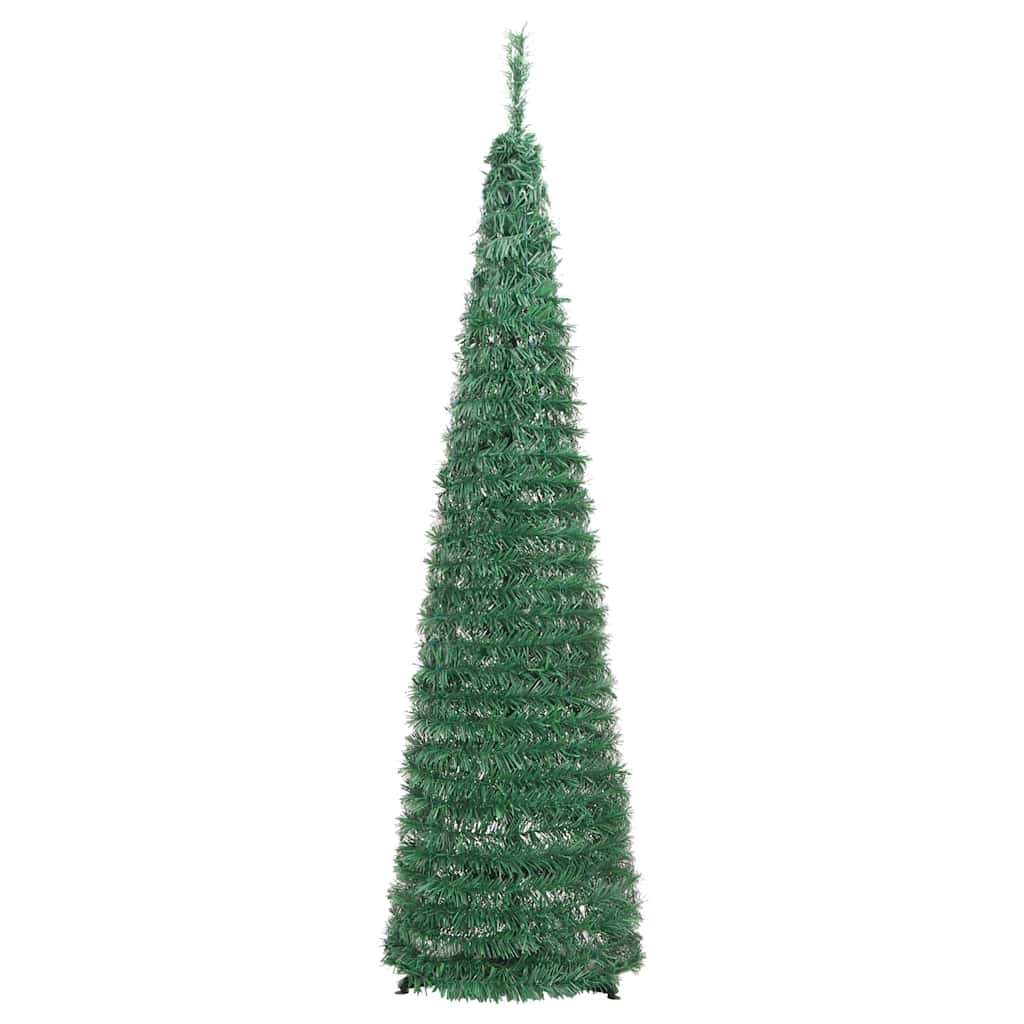 Artificial Christmas Tree Green PVC and metal 47 in Collapsible