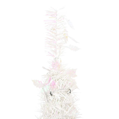 Artificial Christmas Tree White PVC Medium Collapsible