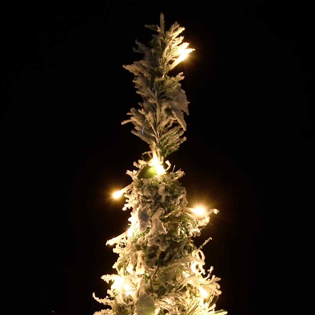 Artificial Christmas Tree Green and white PVC, metal 82.7 in