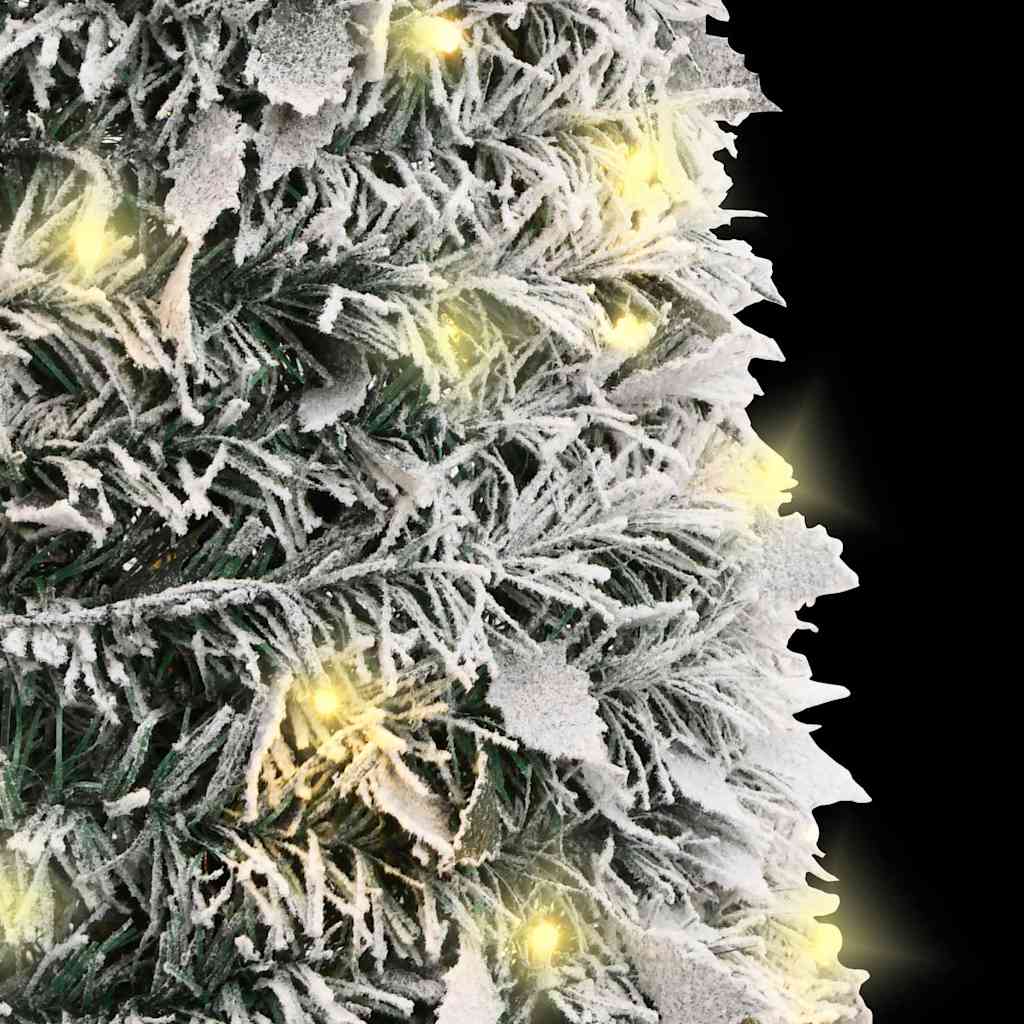 Artificial Christmas Tree Green and white PVC, metal 82.7 in