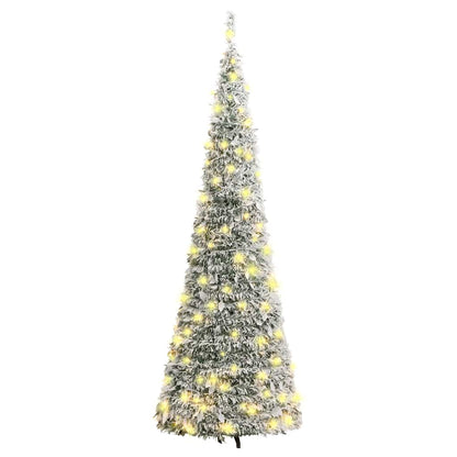 Artificial Christmas Tree Green and white PVC, metal 82.7 in