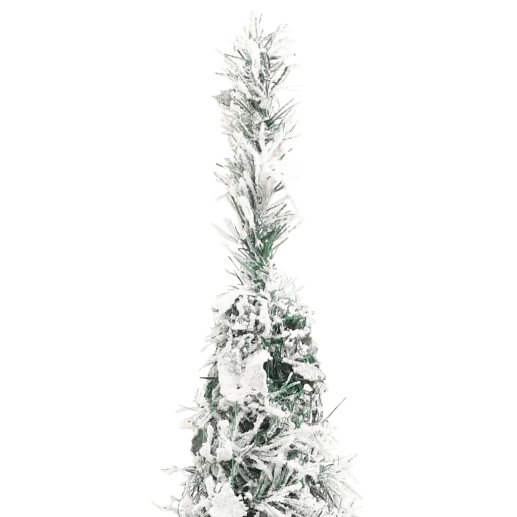 Artificial Christmas Tree Green and white PVC, metal 82.7 in