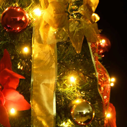 Artificial Christmas Tree Green PVC, metal 59.1 in Collapsible