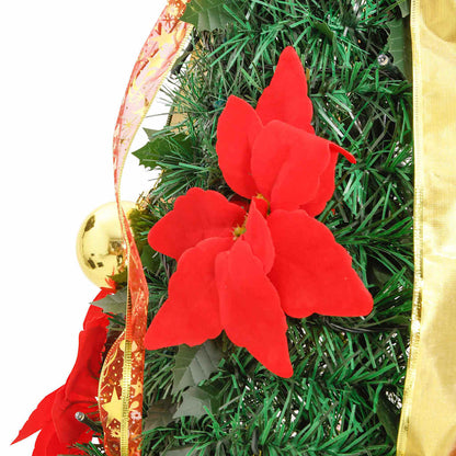Artificial Christmas Tree Green and warm white PVC, Metal 70.9 in