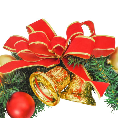 Christmas Wreath Green PVC 11.8 in Decorative Inlays