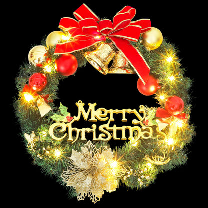 Christmas Wreath Green PVC 23.6 in Decorative Inlays