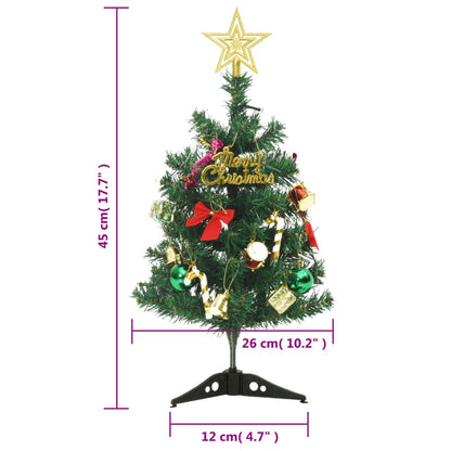 Mini Artificial Christmas Tree Green PVC Small