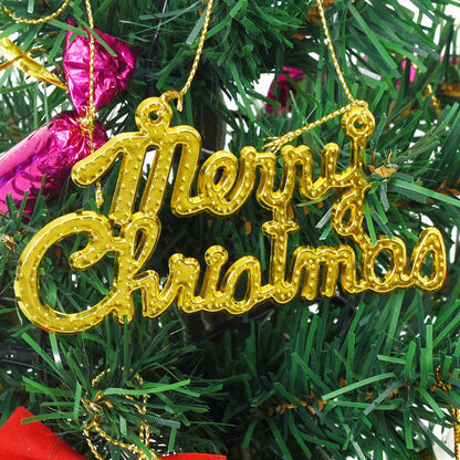 Mini Artificial Christmas Tree Green, Warm White PVC, Metal Mini