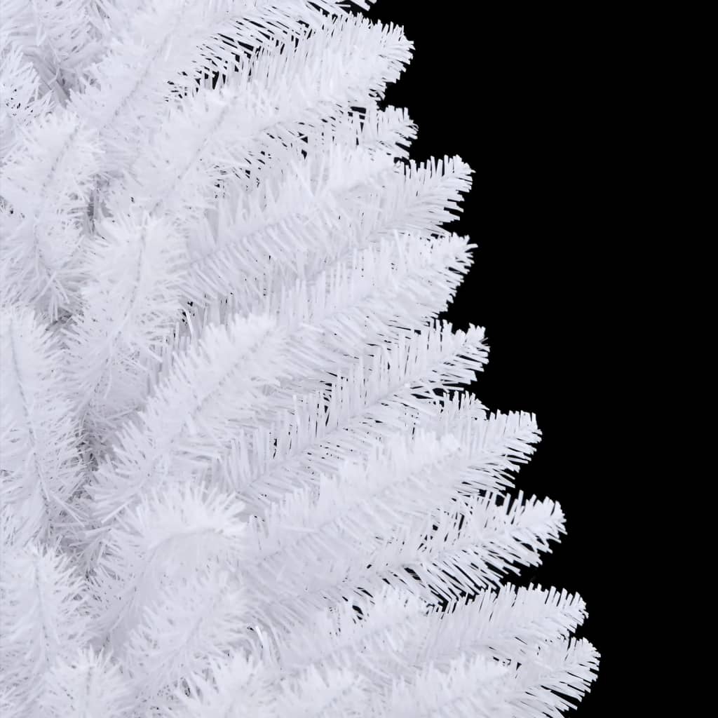 Artificial Hinged Christmas Tree with Stand White 59.1"