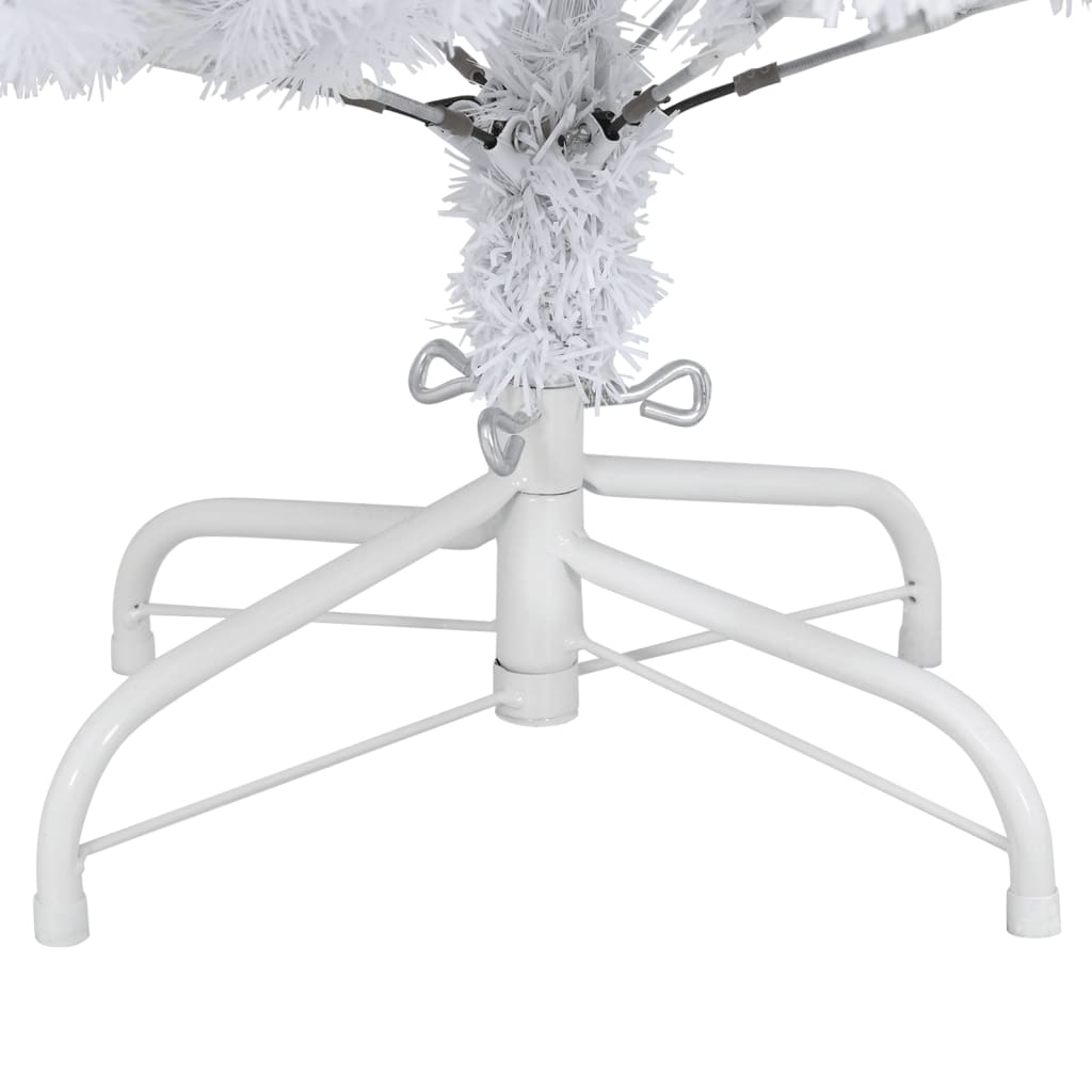 Artificial Hinged Christmas Tree with Stand White 59.1"