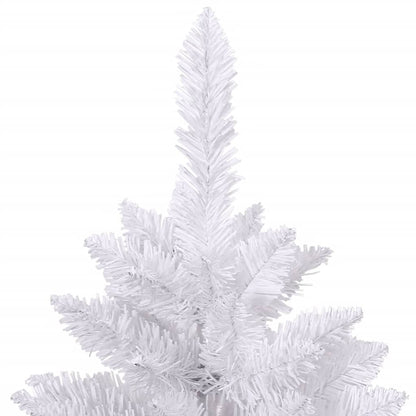 Artificial Hinged Christmas Tree with Stand White 106.3"