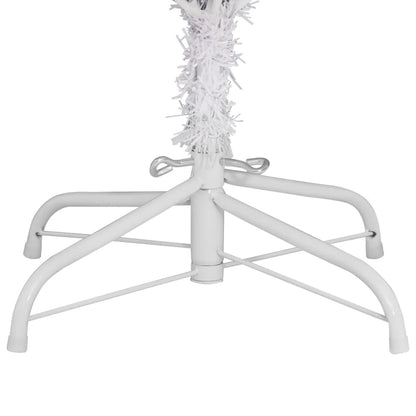 Artificial Hinged Christmas Tree with Stand White 118.1"