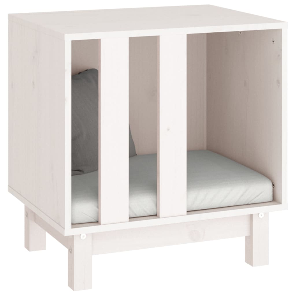 Dog House White Solid pine wood 19.7 x 15.7 x 20.5 in Durable