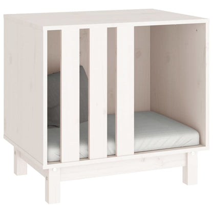 Dog House White Solid Pine Wood 23.6 x 17.7 x 22.4 in Durable