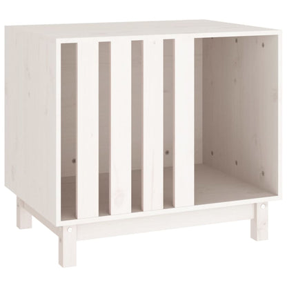 Dog House White Solid Pine Wood 27.6 x 19.7 x 24.4 in Durable