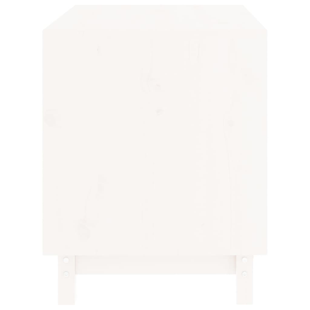 Dog House White Solid Pine Wood 27.6 x 19.7 x 24.4 in Durable