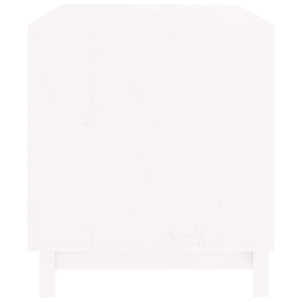 Dog House White Solid Pine Wood 35.4 x 23.6 x 26.4 in Durable