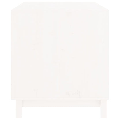 Dog House White Solid Pine Wood 35.4 x 23.6 x 26.4 in Durable