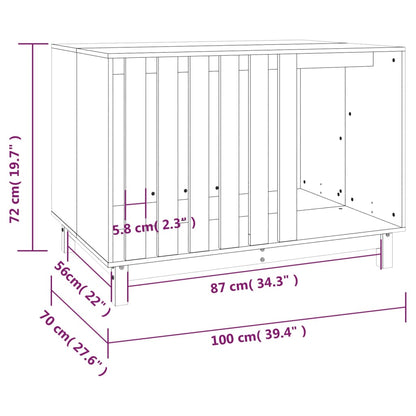 Dog House Natural Wood Solid Pine Wood Medium Durable Dog House