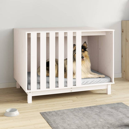 Dog House White Solid pine wood Medium Durable Dog House