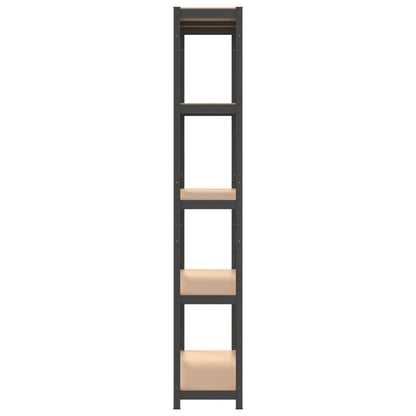 5-Layer Shelves 3 pcs Anthracite Steel&Engineered Wood