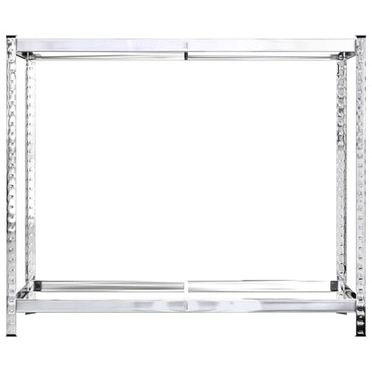 2-Layer Tire Racks 3 pcs Silver 43.3"x15.7"x43.3" Steel