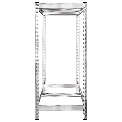 2-Layer Tire Racks 3 pcs Silver 43.3"x15.7"x43.3" Steel