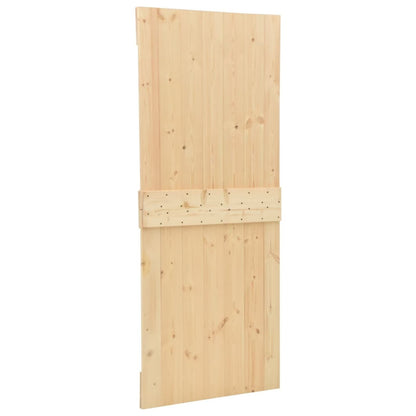 Door NARVIK Natural 31.50 x 82.68 in Solid Pine Wood