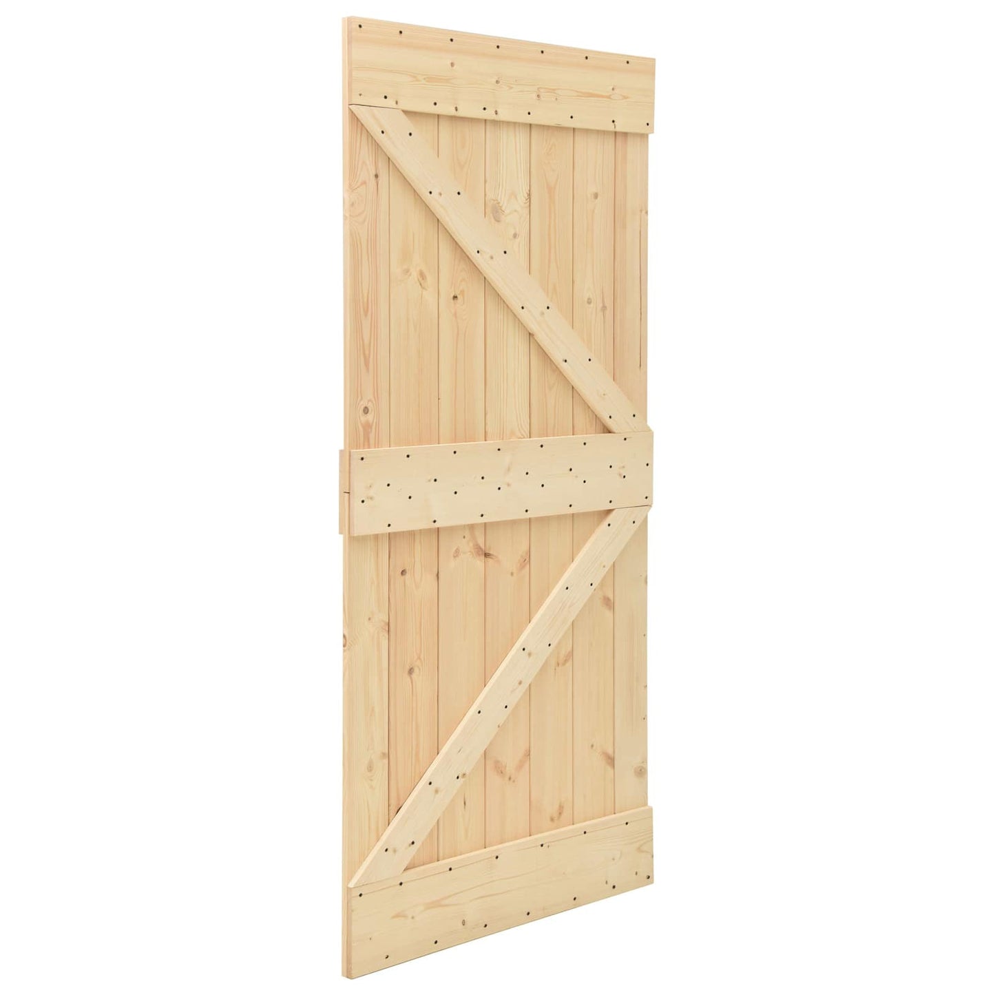 Door NARVIK Natural 35.43 x 82.68 in Solid Pine Wood